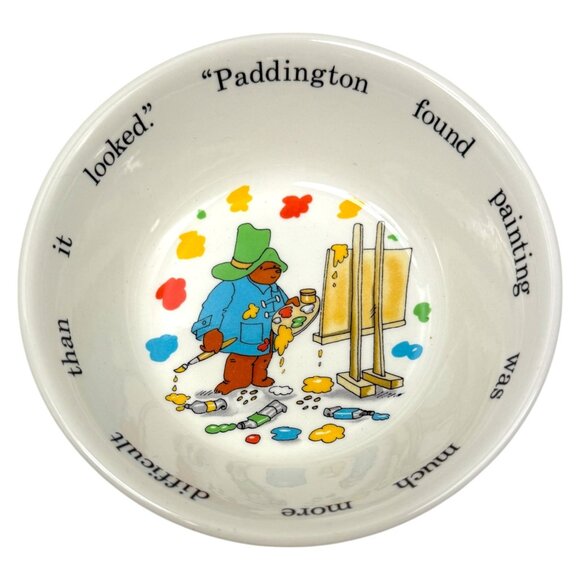 Coalport Paddington Bear Eden 1984 Bowl Plate Cup Set Open Box Unused 1984 - Picture 10 of 16